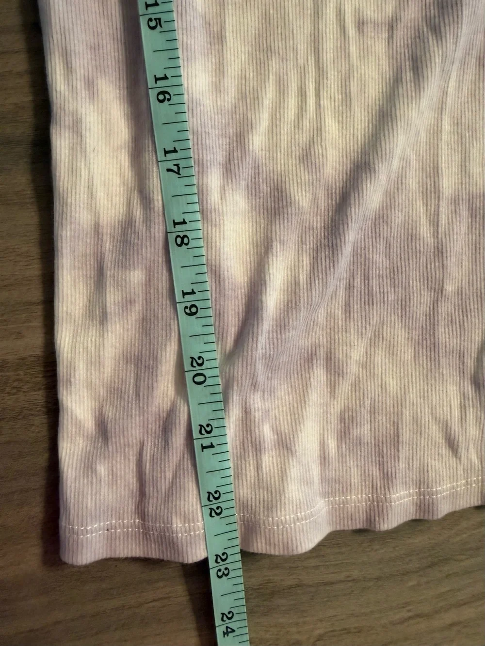 a new day Lavender Ribbed Tie-Dye Tank Top - Picture 3 of 7